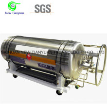 Liquid Nitrogen Liquid Cryogenic Cylinder Tanker with 195L Volume